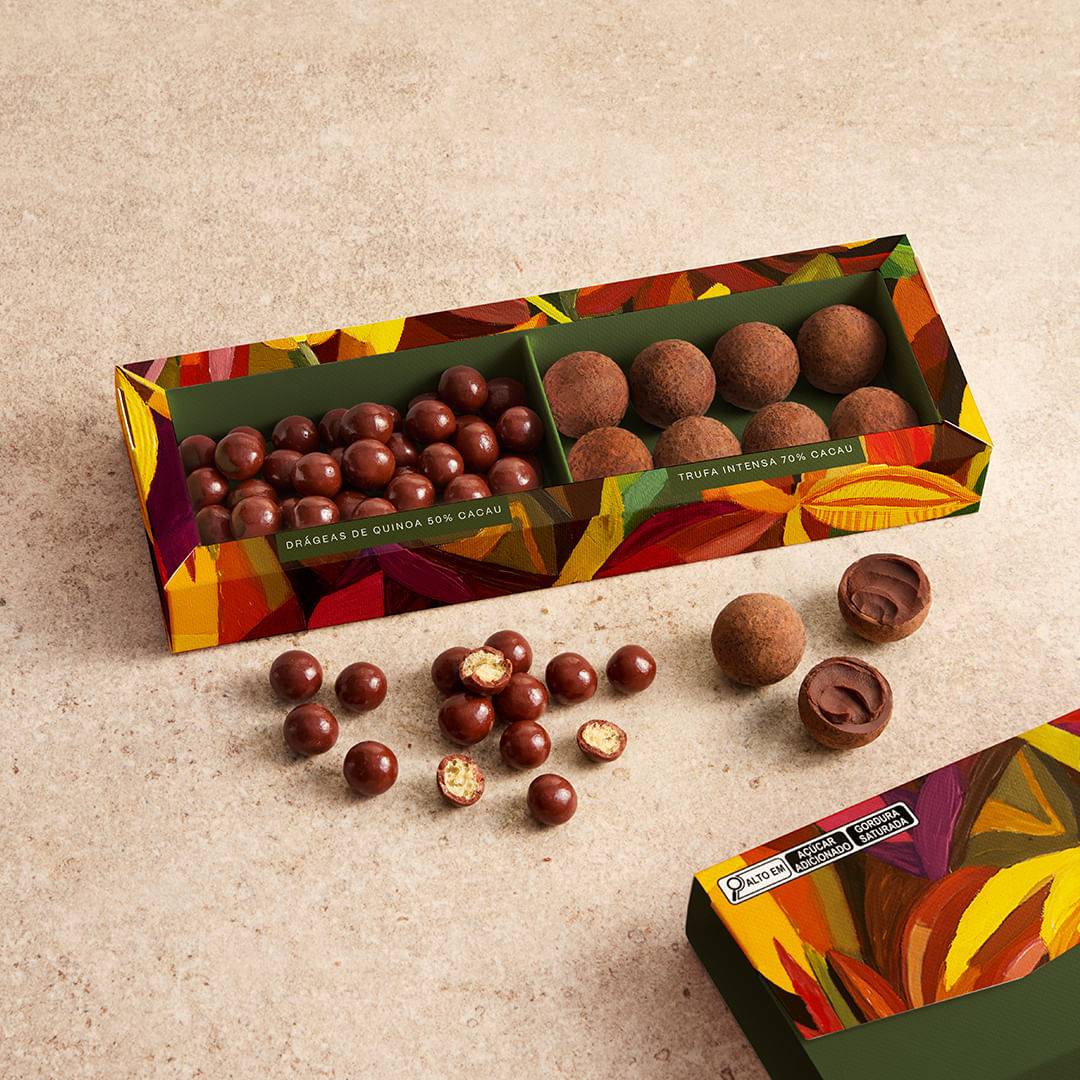 Caixa de Chocolate ao Leite e Intenso Chamego | 138g - Foto 2