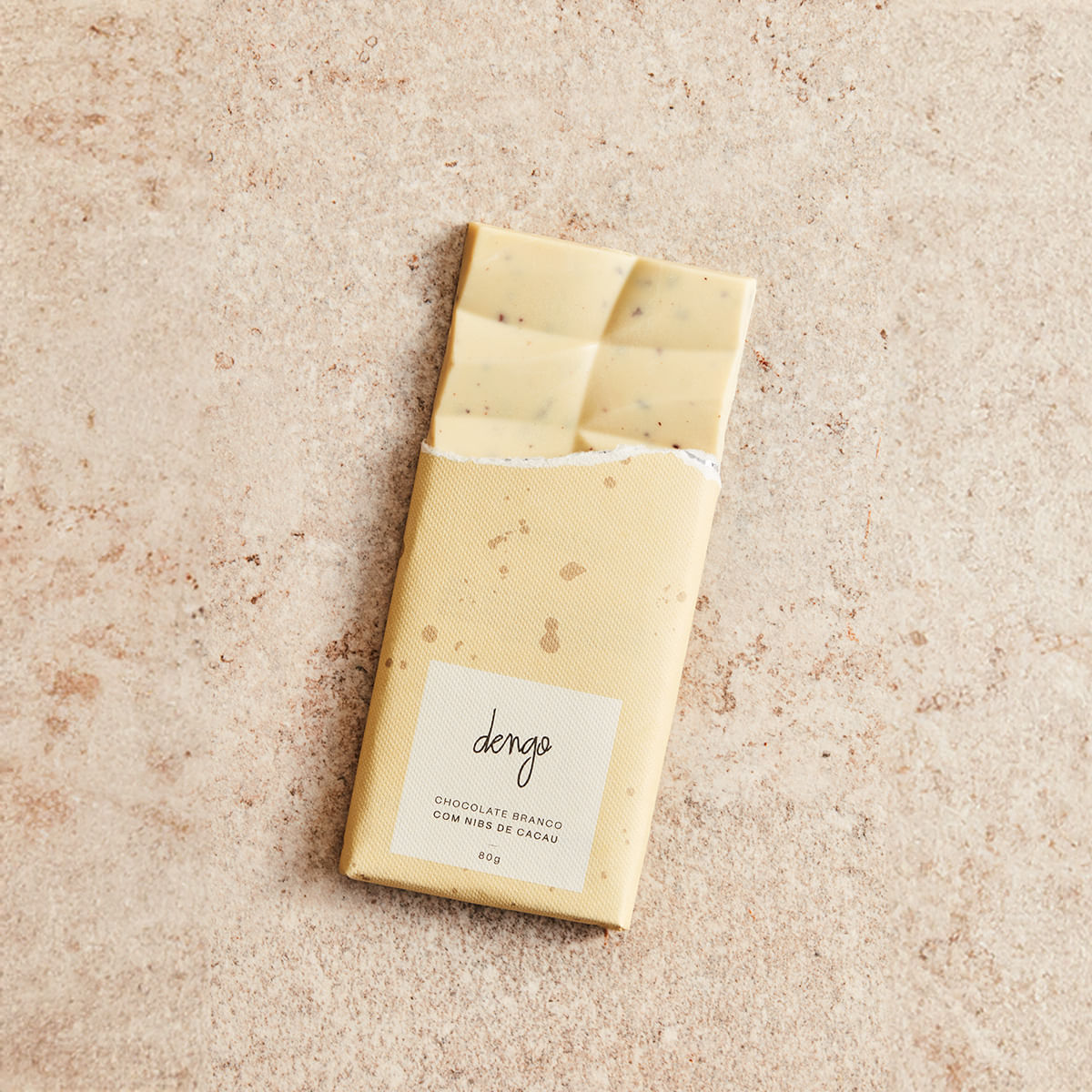 Barra de Chocolate Branco Nibs de Cacau | 80g - Foto 2