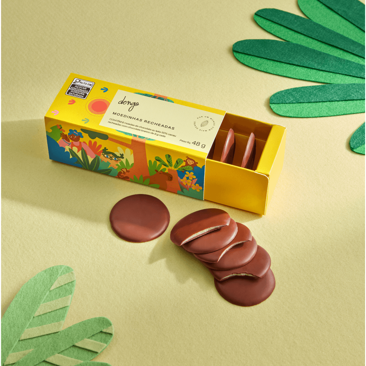 Moedas De Chocolate Infantil 48g - Foto 2